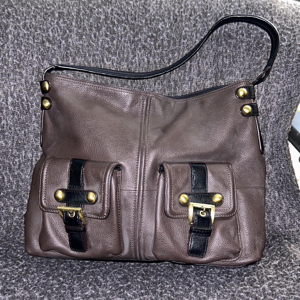 TIGNANELLO Large Shoulder Bag Shopper Style‎ with Zipper